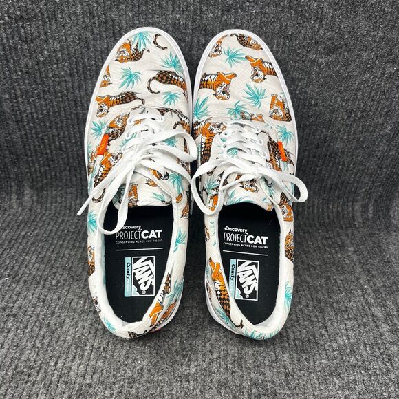 NEW VANS Discovery Project Cat Comfycush ERA Tiger Palm Leaf Print Shoes Mens 13 - Picture 7 of 8